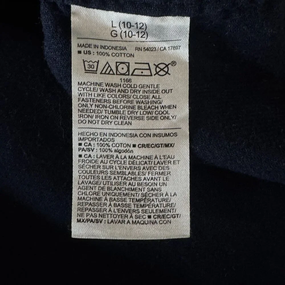 Old Navy 2024 Long-Sleeve Color Block Corduroy Shirt Boys Size 10-12 Large